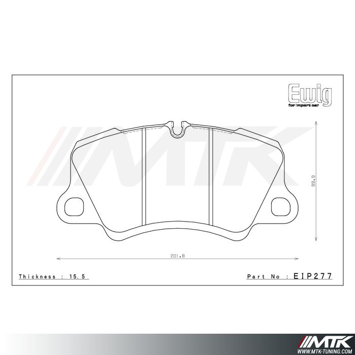 Plaquettes Endless MX72 EIP277 pour FERRARI 488